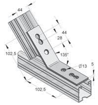 binario: Profi lo-c 45 Materiale: Acciaio Tipo materiale: S235JR 1), 3) I carichi si riferiscono agli elementi, non alle connessioni