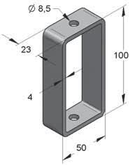 Regolatore in altezza Binari e accessori 45 Dati tecnici: Area d impiego: fi ssaggio universsale esempio Materiale: Acciaio per soffi tto Tipo materiale: S235JR Finitura: Zincatura