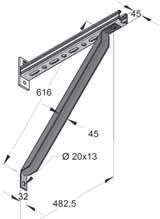 Articolo F z (compressione) [kg/pz] [pz] [kn] Saetta 45 corta 11,5 0,68 25 0815101 Saetta 45 lunga 10,0 2,09 1 0815102 Adattatore F Z Adattatore Esempio di montaggio