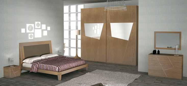 7200/GIÒ Letto 2 piazze con testiera in legno bicolore Mod. Ginevra cm 217 x 187 H 125 altezza giroletto cm 35 Art.