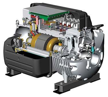 alta efficienza, garantisce valori di EER nominale superiori a 6,0. La tecnologia del compressore centrifugo ne permette l utilizzo con Inverter.