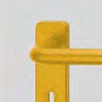 Maniglie Per serrature con interasse 72 mm MANIGLIE COLORATE Su richiesta possono essere fornite maniglie in plastica verniciata, che si abbinano o contrastano meglio con il colore base della porta.