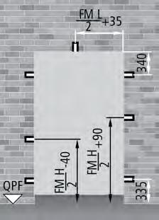 Modalità di fissaggio Porte multiuso UNIVER FISSAGGIO CON ZANCHE POSIZIONI ZANCHE Porta ad un anta Apertura DX Apertura SX UNIVER multiuso Nel caso di fissaggio con zanche, si consiglia di creare gli