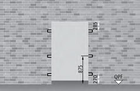 Modalità di fissaggio Porte multiuso PROGET FISSAGGIO CON ZANCHE La modalità di fissaggio standard per le porte Proget è a murare con zanche.