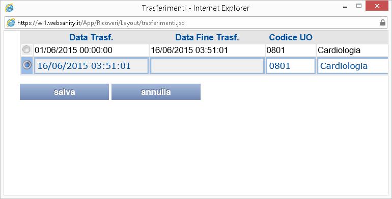 - Day Service Visualizzare la SDO Per accedere alla SDO è sufficiente cliccare sul bottone Visualizza Accettazione corrispondente.