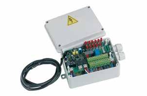 Sistema elettronico per teste elettrotermiche È un dispositivo appositamente studiato per il collegamento e il controllo di teste elettrotermiche associate a circuiti di impianti di riscaldamento