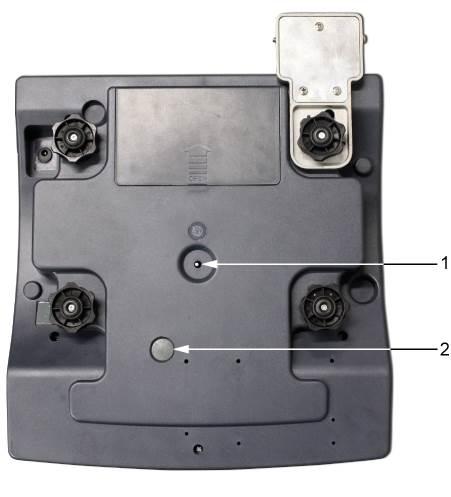 6.8.1 Interruttore di registrazione e sigilli 1. Interruttore di registrazione 2. Interruttore di omologazione Posto per sigilli da ambedue i lati 6.