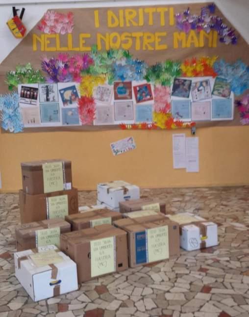 INIZIATIVA DI TUTTE LE CLASSI Raccolta di materiale scolastico per i bambini della scuola terremotata di Fiastra (MC) dal 12 al 24 settembre 2016 549 QUADERNI 910 PENNARELLI 1.