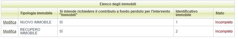 Cliccare sul pulsante Autorizzazioni ambientali del menù sottosezioni per accedere alla videata dove inserire l elenco delle autorizzazioni ambientali dell'immobile legate all'attività.