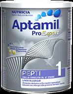 899 Aptamil ProExpert PEPTI 1 Dalla nascita al 6 mese. A fini medici speciali, per allergie alle proteine del latte vaccino.