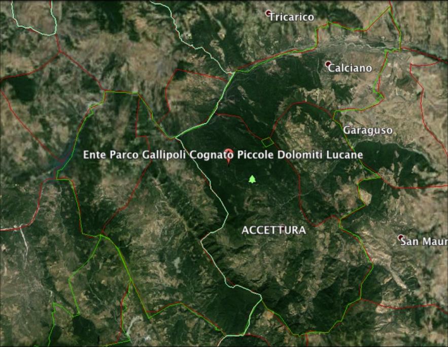 AREE INDAGATE: 7 Dolomiti Lucane,