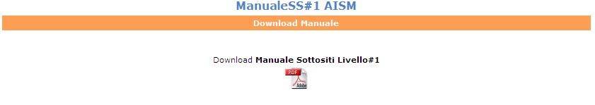 2.5 Download Manuale d Uso Sottositi Livello#1 Cliccando su Download Manuale nella colonna di