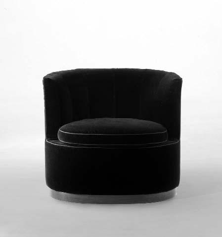 121-132-134-135-144-150-155) DESIGN ROBERTO LAZZERONI CATEGORIES CHAIR / SMALL ARMCHAIR INTRODUCED 2007 / 2008 FRAME IN BAYDUR WITH POLYURETHANE PADDING COVERED WITH A PROTECTIVE FABRIC LINING AND