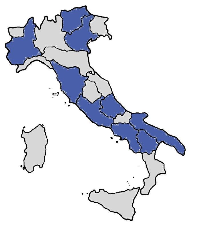 Toscana 7,2 Basilicata 3,5 Puglia 3,4 Trento 3,1 Totale 100 Indicators 2015 ASL 53