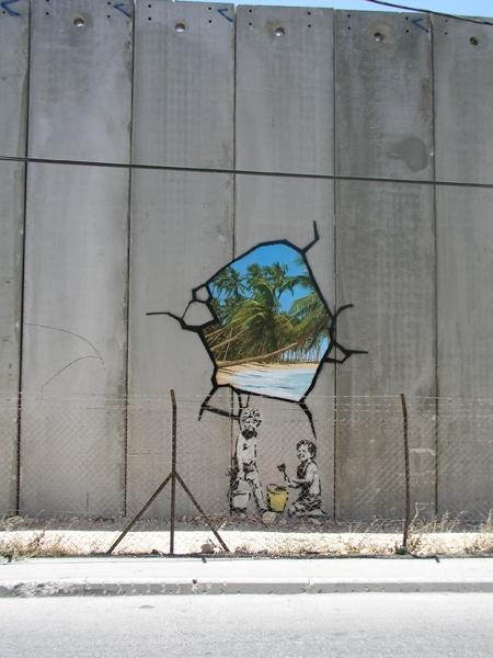 Un opera di Banksy sul
