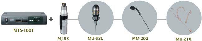 MIPRO Codice/Articolo DIGITAL WIRELESS INTERPRETE MTS-100T Trasmettitore digitale 16 canali UHF Banda di frequenza: ISM 863-865MHz - 16 canali preset Uscita RF: <10mW (Low) 50mW (High) Ingresso