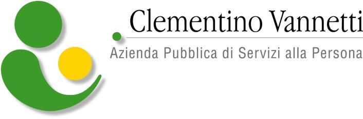 Modulo Candidatura Spett. A.p.s.p. Clementino Vannetti Via Vannetti n.