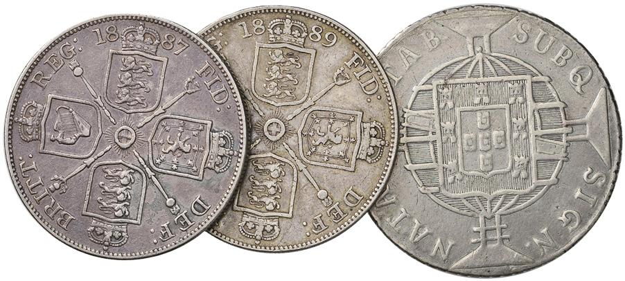 Lotto di 6 monete in Cu xix xx sec. gibilterra gran bretagna (2) irlanda (2) isole ionie da B a BB 30 926.