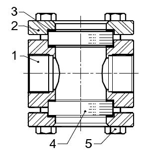 5 2 130 125 114 7.5 230 12.5 dal Ø1/2 al 1 POS MATERIALE 1 CORPO C22.8 2 COPERCHIO C22.8 3* GUARNIZIONE ES.