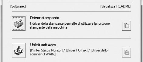 2 CONFIGURAZIONE IN AMBIENTE WINDOWS Questa sezione descrive le modalità di installazione del software e di configurazione delle impostazioni per utilizzare la stampante e la funzione scanner della