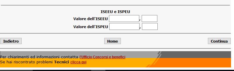 Ricordarsi di allegare alla domanda di borsa di studio il Calcolo dell ISEEU/ISPEU parificato (rivolgersi ai CAF per la determinazione) e la documentazione rilasciata