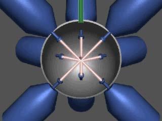 Fusione nucleare: il confinamento inerziale Nella fusione a confinamento inerziale una sferetta di combustibile (deuterio + trizio, allo stato