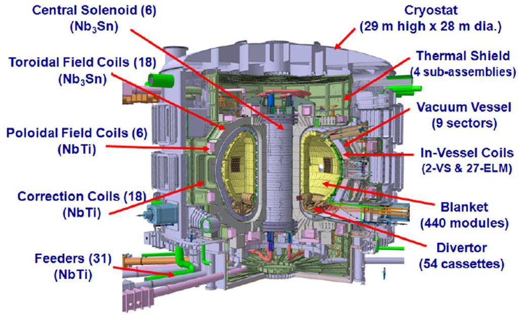 Fusione nucleare: Alcuni aspetti dell impianto ITER Il tokamak ITER Design