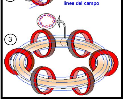 In un campo magnetico invece le particelle sono costrette a seguire traiettorie a spirale intorno alle linee di forza del