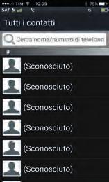 tutti i propri contatti sullo smartphone.