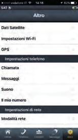 satellitare attraverso l Applicazione SatSleeve Hotspot. N.B.