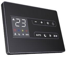 i-life Slim Unità compatibili iks2 Comando a bordo unità per versioni mantellate completo di tastiera a sfioramento con 8 tasti e display retroilluminato LCD con simboli a luce bianca.
