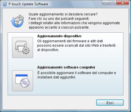 ITALIANO Scaricamento di una nuova categoria di raccolta di etichette in P-touch Editor/Aggiornamento di P-touch Editor Software Di seguito è riportata la schermata di Windows Vista.