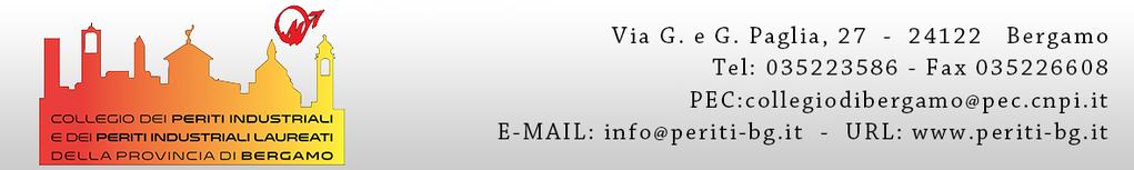 bergamo Ordine degli Ingegneri della Provincia di Bergamo Ordine degli Architetti, Pianificatori, Paesaggisti e Conservatori della Provincia di Bergamo Collegio Provinciale dei Geometri e Geometri