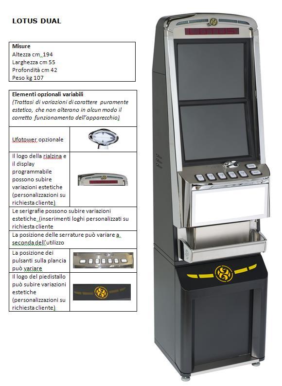 Apparecchio con cabinet alternativo LOTUS DUAL