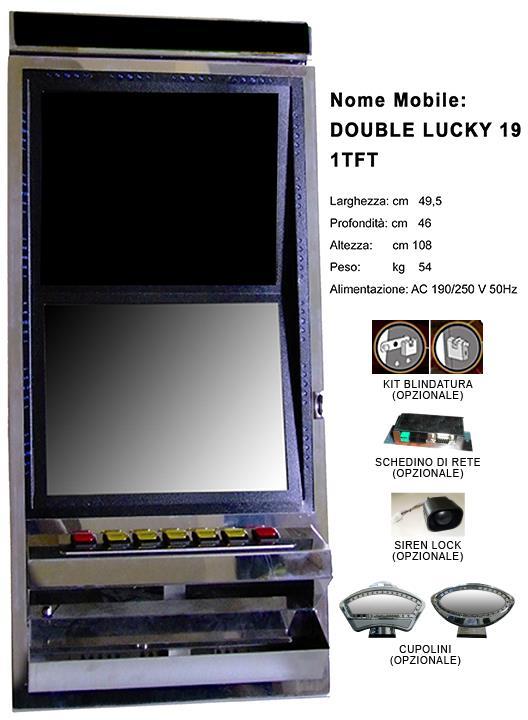 Apparecchio con cabinet alternativo DOUBLE LUCKY 19