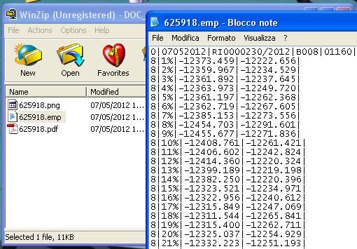 ALLEGATO 1 2. Inserimento del numero di protocollo dell estratto di mappa, comprensivo della data del rilascio, nella Relazione Tecnica dell atto di aggiornamento a rettifica.