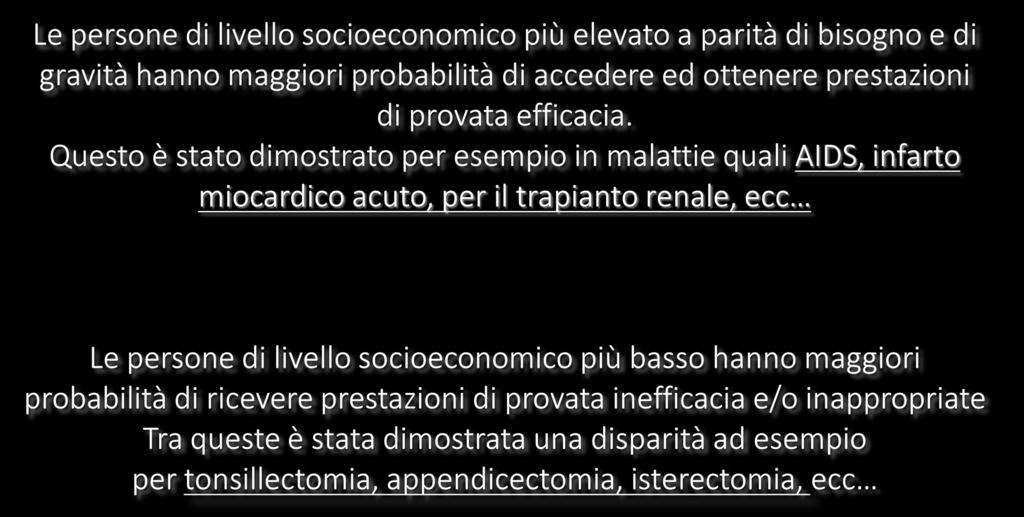 Bronzini M. (a cura di) Sistemi sanitari e politiche contro le disuguaglianze di salute FrancoAngeli, 2009 Perucci C. A.