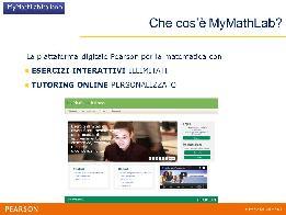 , Pearson 9% MyMathLab Statistica per l'analisi economica e finanziaria, Pearson MyMathLab Guerraggio, Matematica per le scienze, Pearson