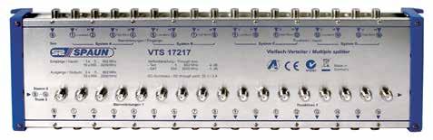 Multiswitch 16 ingressi SAT Derivatori con 16 ingressi SAT e terrestre Art.