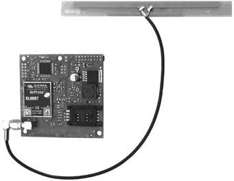 Il comunicatore PSTN è dotato di morsettiera di entrata / uscita della linea telefonica e di un LED giallo che indica l impegno della linea telefonica. 1.4.