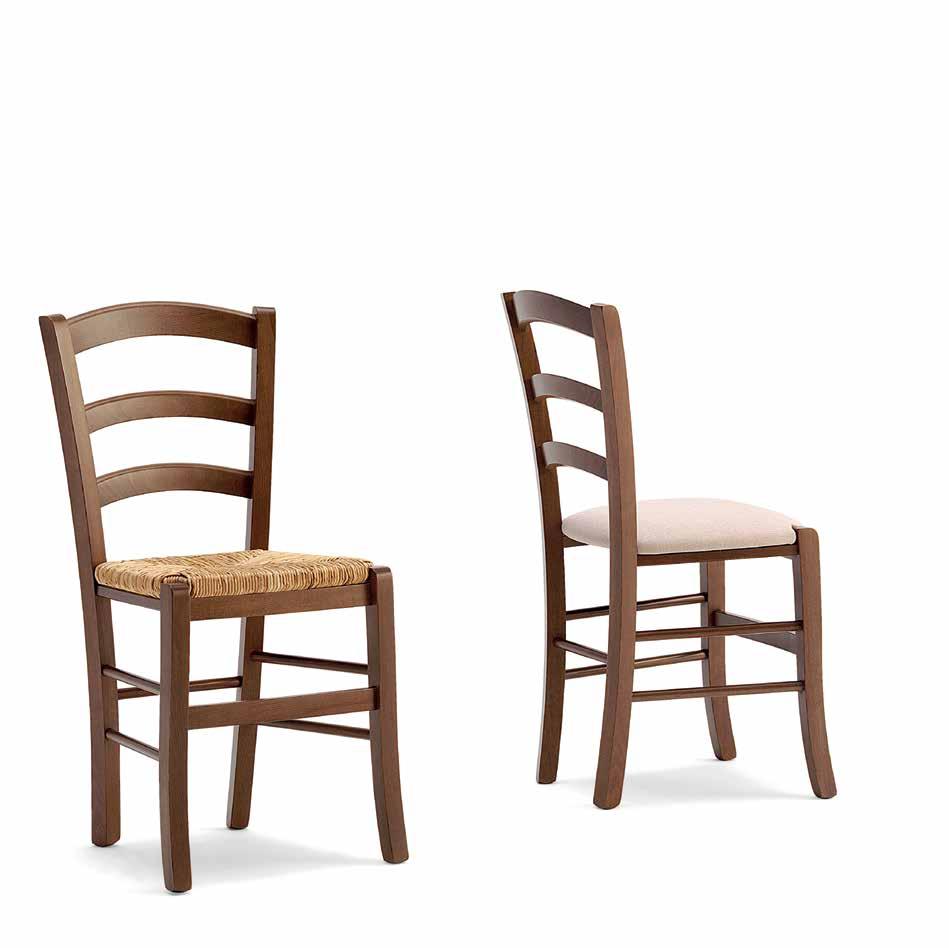 venezia sedia con struttura in massello di faggio o frassino, chair with solid beech or ash frame, wooden or straw seat,