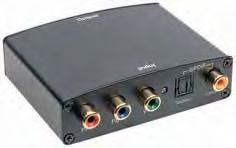 CONVERTITORI CONVERTITORE RGB / OTTICO HDMI Permette di convertire i segnali analogici component RGB e audio digitale ed avere la qualità garantita dallo standard HDMI per fruttare al meglio i