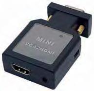 CONVERTITORE DI SEGNALE DA VGA CON AUDIO A HDMI Permette di convertire i segnali VGA e audio in uscita dal computer ed avere la qualità garantita dallo standard HDMI per fruttare al meglio i  /30-00