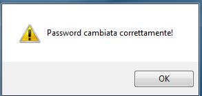 Inserire la nuova password nella seconda riga (Almeno 10 caratteri).