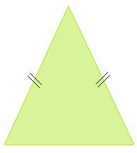 Secondo i LATI i triangoli possono essere classificati in: TRIANGOLO EQUILATERO Il