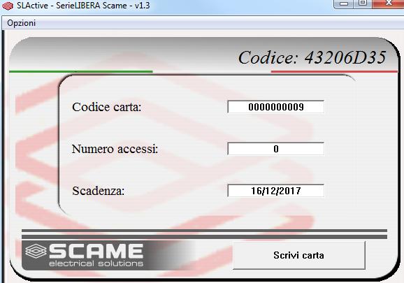 Inserire il numero di accessi a scalare Scadenza: Inserire una data dopo la quale la tessera non