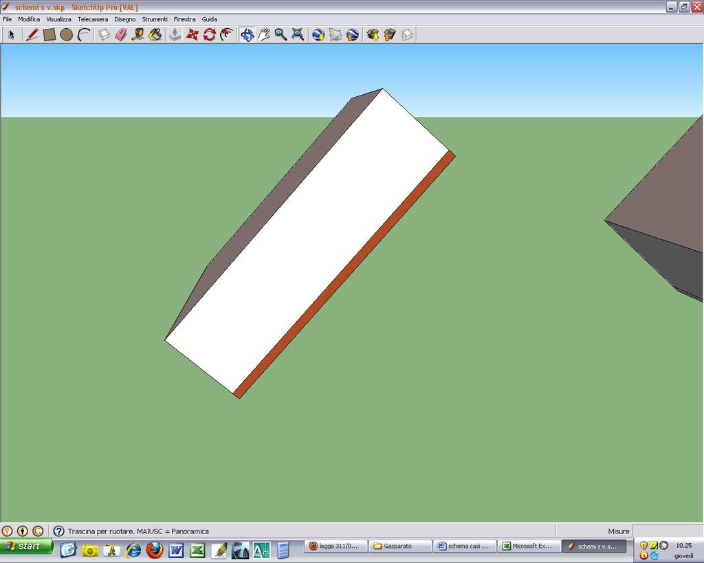 riscaldamento a pavimento 2 cm ( λ = 0,04 W/mq K ), massetto ( λ = 1,6 W/mq K ) e pavimentazione Valore U totale = 0,33 W/mq K