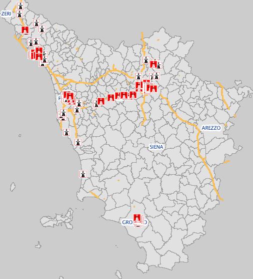 SOTTOPROGETTO D Infomobilità In Tempo Reale In totale, la Provincia di Livorno gestisce 24 rilevatori di traffico e 2 PMV.
