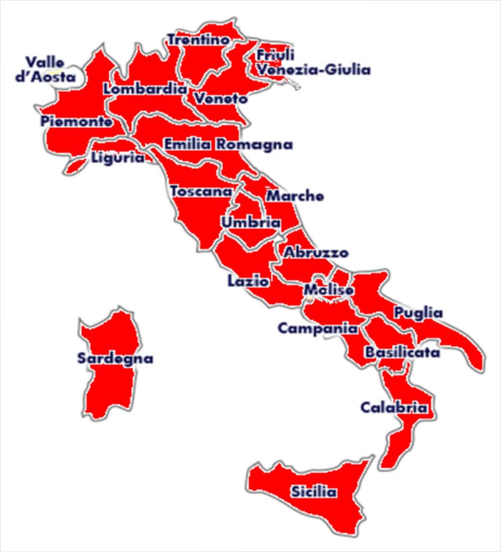 1 - VANTAGGI SPECIFICI DEL CONTRATTO DI RETE: LEGAMI FORMALI E STABILI CON SINERGIE TRANSTERRITORIALI I numeri del Contratto di Rete: Mappatura regionale delle 1063 imprese all interno dei Contratti