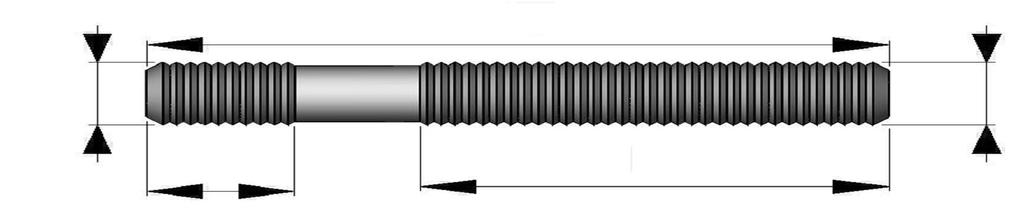 COLONNETTE ( PRIGIONIERI ) APPLICAZIONE DIMENSIONI RADICE LUNGHEZZA TOTALE CODICE 12 X 1,25 1,5 70mm 041APT 4,00 4,00 Fiat - Alfa - Lancia - Peugeot Citroen - Volvo Serie 4 Bmw - Daewoo - Mercedes -